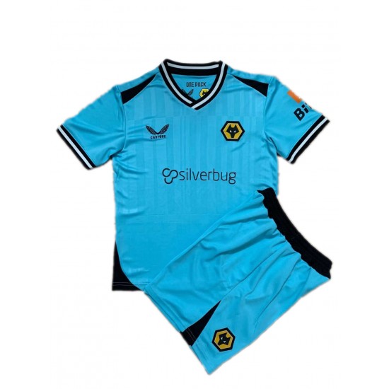 Camisola Wolverhampton Wanderers Guarda-redes Criança Equipamento Terceiro 2021-2022 Manga Curta